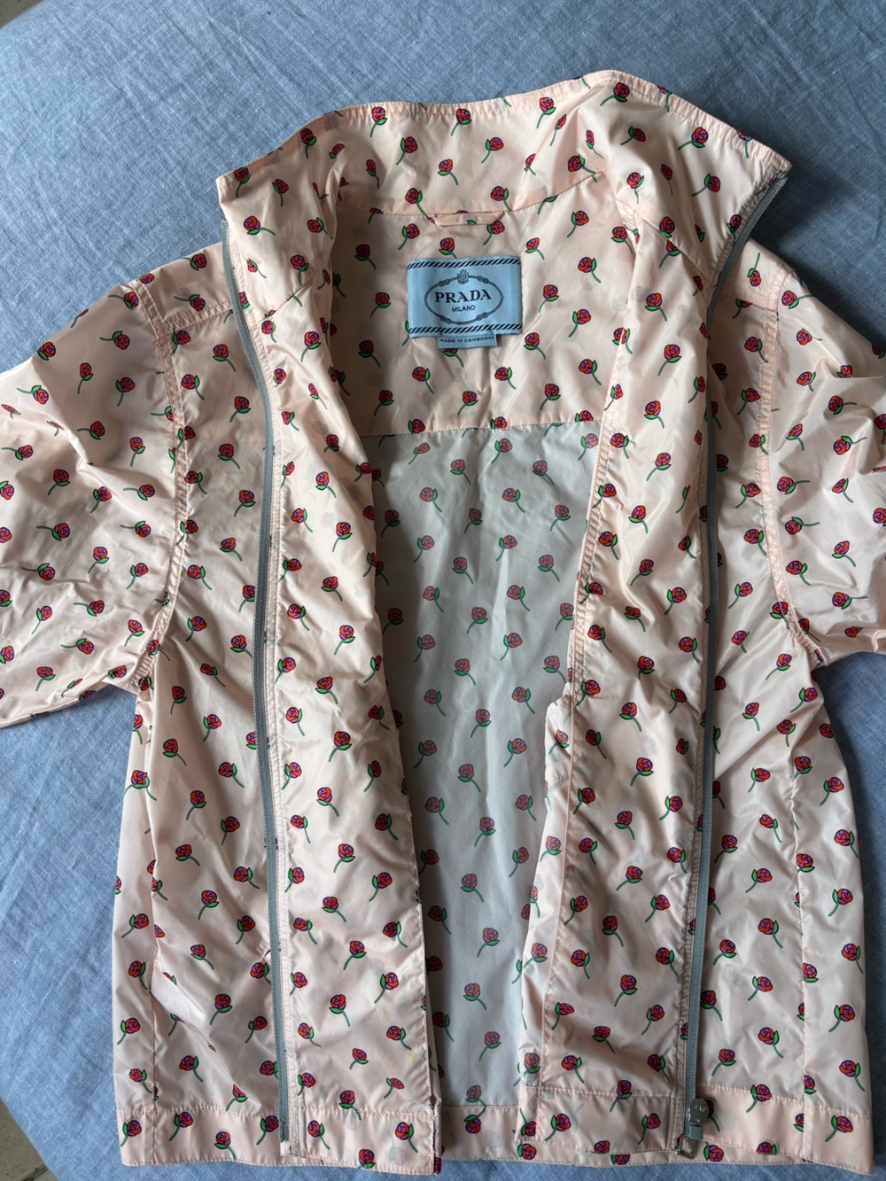 Prada Pink Floral Shell Jacket - Picture 5 of 7